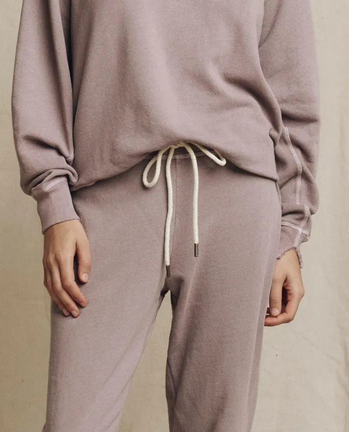 Sweatpants Women The Great The Cropped Sweatpant Solid Quartz