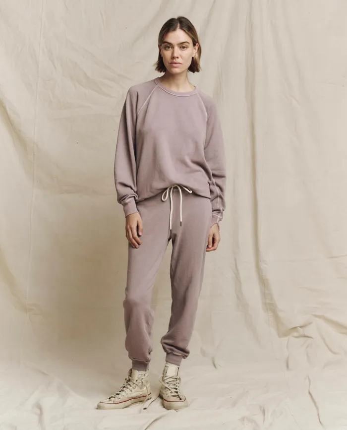Sweatpants Women The Great The Cropped Sweatpant Solid Quartz