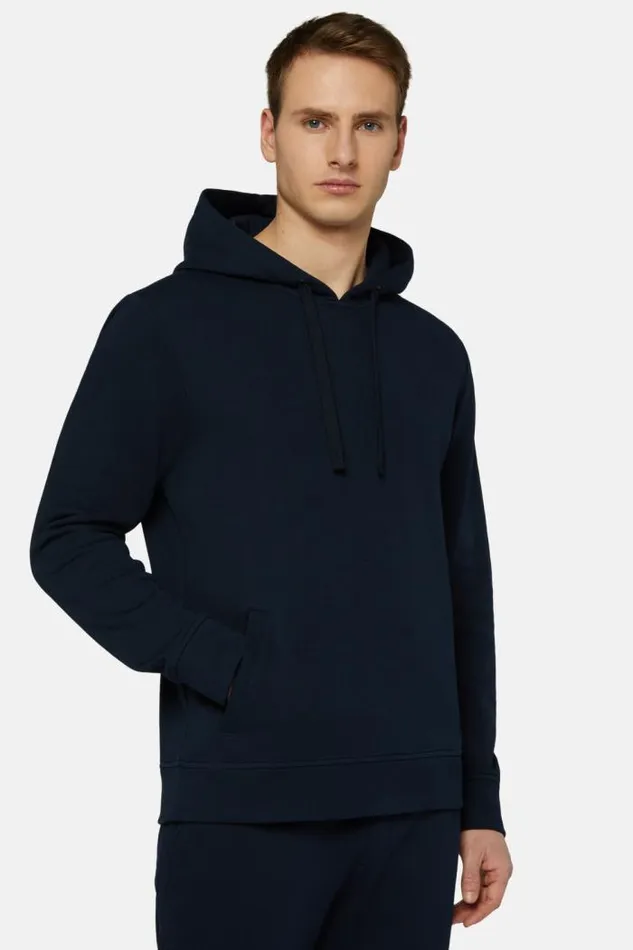 Sweatshirts And Joggers Men Boggi Milano Cotton Mixed Hoodie Sweater Navy Blue Sweatshirts And Joggers Men Boggi Milano Cotton Mixed Hoodie Sweater Navy Blue