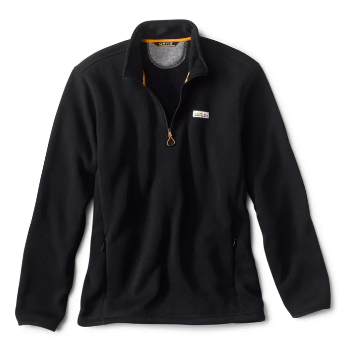 Sweatshirts Men Orvis R65 Sweater Fleece QuarterZip Black