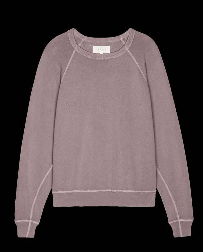 Sweatshirts Women The Great The College Sweatshirt Quartz