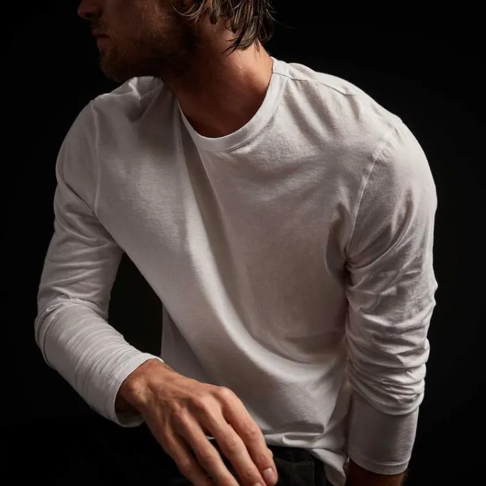 TShirts Men James Perse Luxe Lotus Jersey Crew White