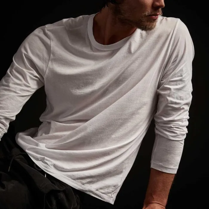 TShirts Men James Perse Luxe Lotus Jersey Crew White