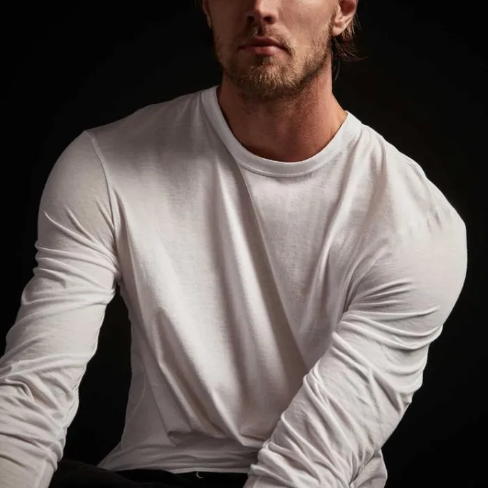 TShirts Men James Perse Luxe Lotus Jersey Crew White