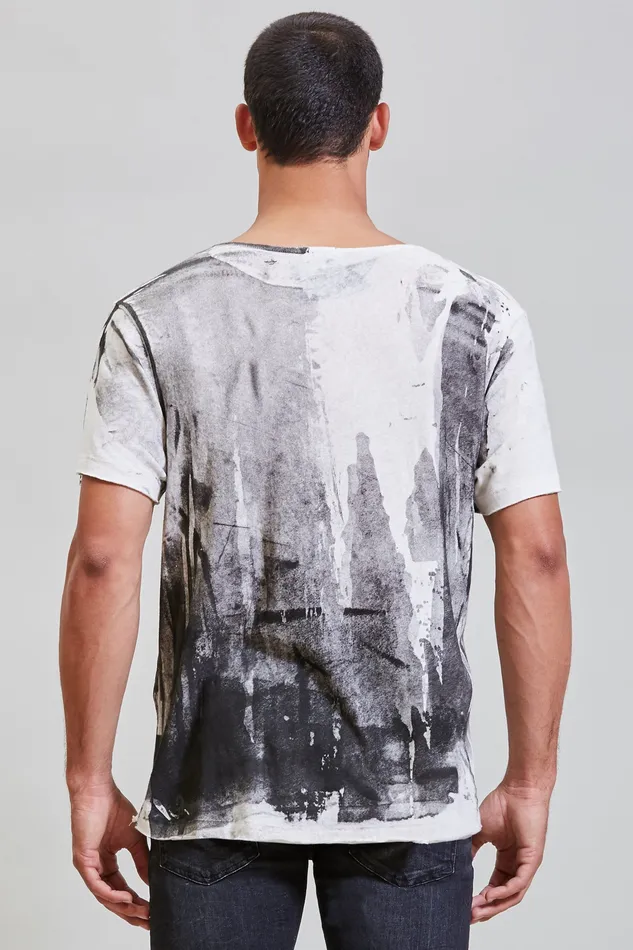 TShirts R13 Men Clash Rosie T 8211 Dirty White