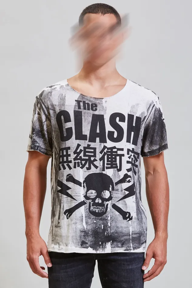 TShirts R13 Men Clash Rosie T 8211 Dirty White