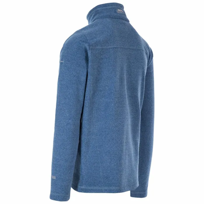 Tandle 12 Zip Fleece Indigo Marl Men Trespass Fleeces