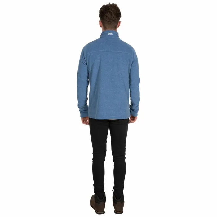 Tandle 12 Zip Fleece Indigo Marl Men Trespass Fleeces