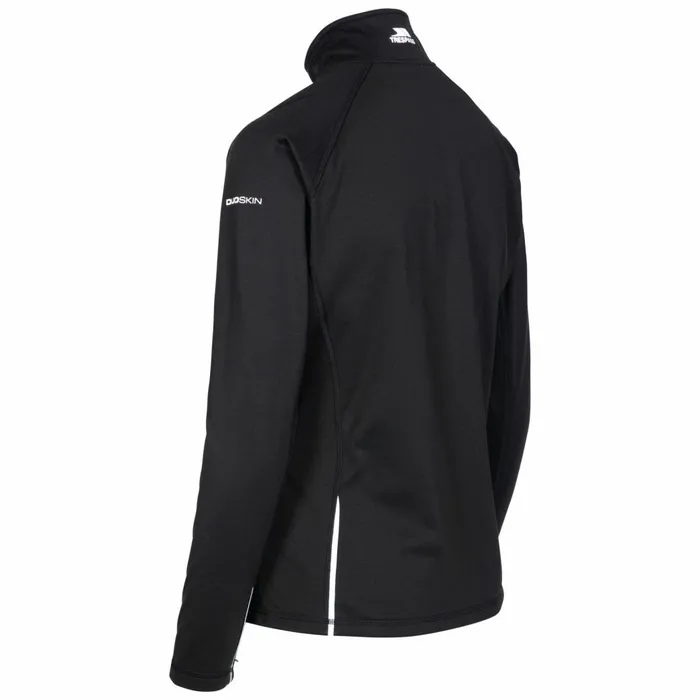 Teegan Active Jacket Black Women Trespass Gym and Sports Tops