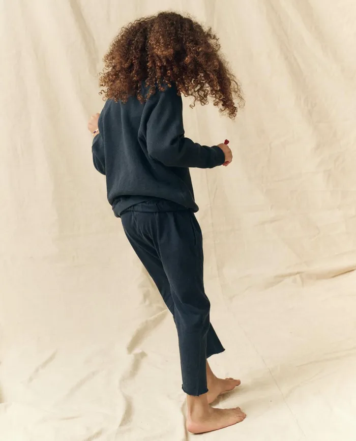 Tees and Sweats Kids The Great The Little College Sweatshirt Solid True Navy Tees and Sweats Kids The Great The Little College Sweatshirt Solid True Navy