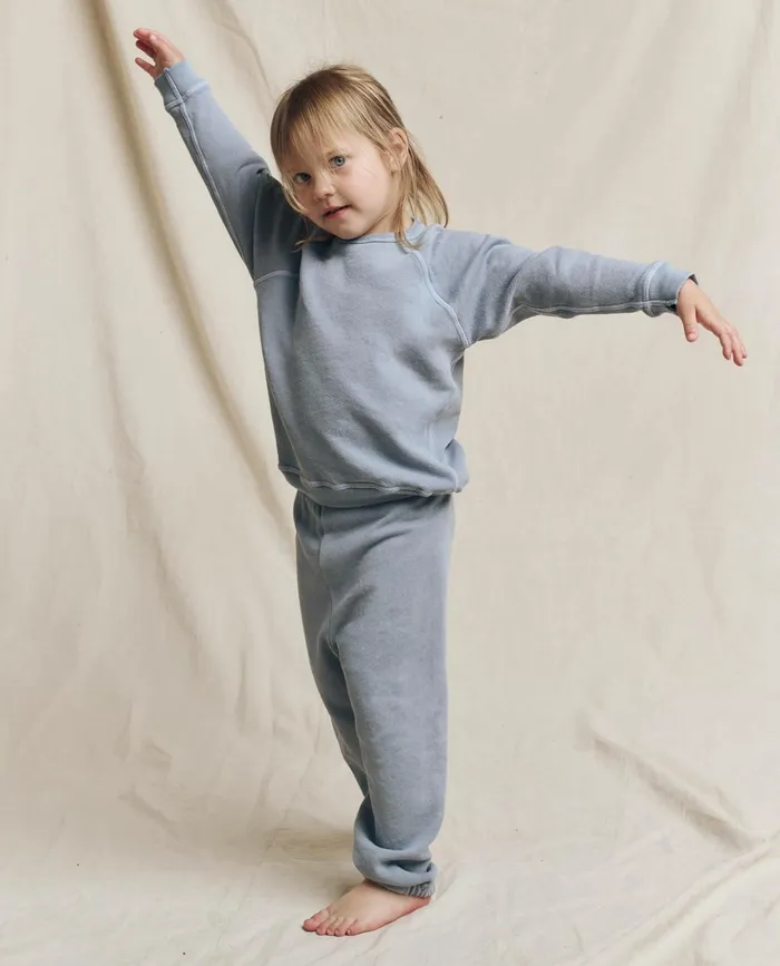 Tees and Sweats Kids The Great The Little Stadium Sweatpant Solid Big Sky