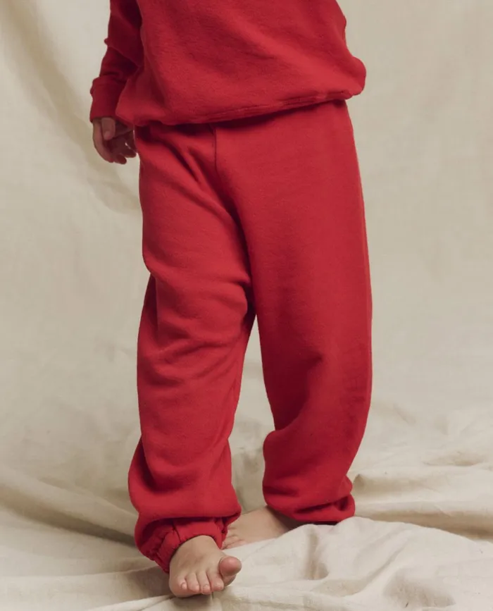 Tees and Sweats Kids The Great The Little Stadium Sweatpant Solid Campfire