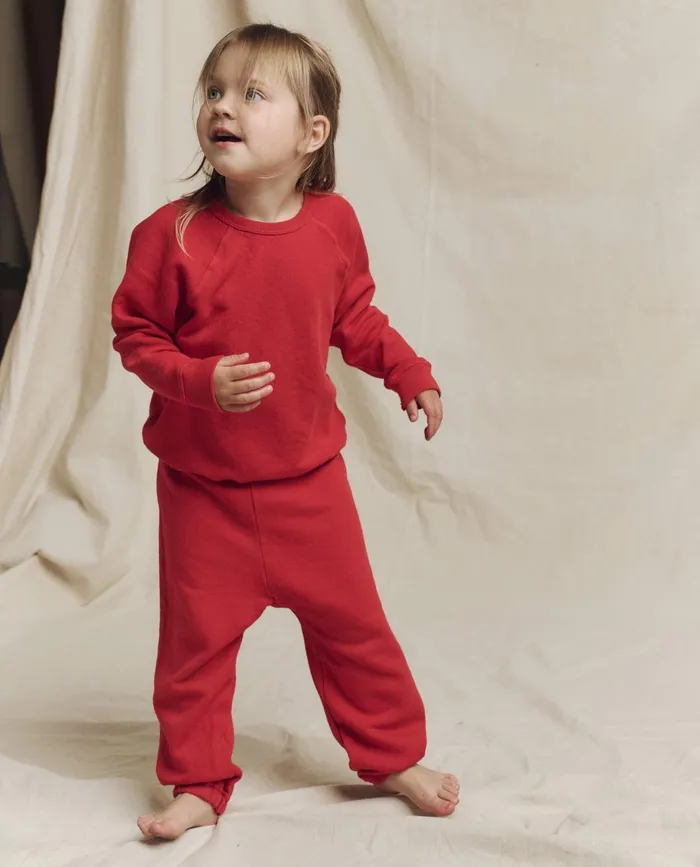 Tees and Sweats Kids The Great The Little Stadium Sweatpant Solid Campfire