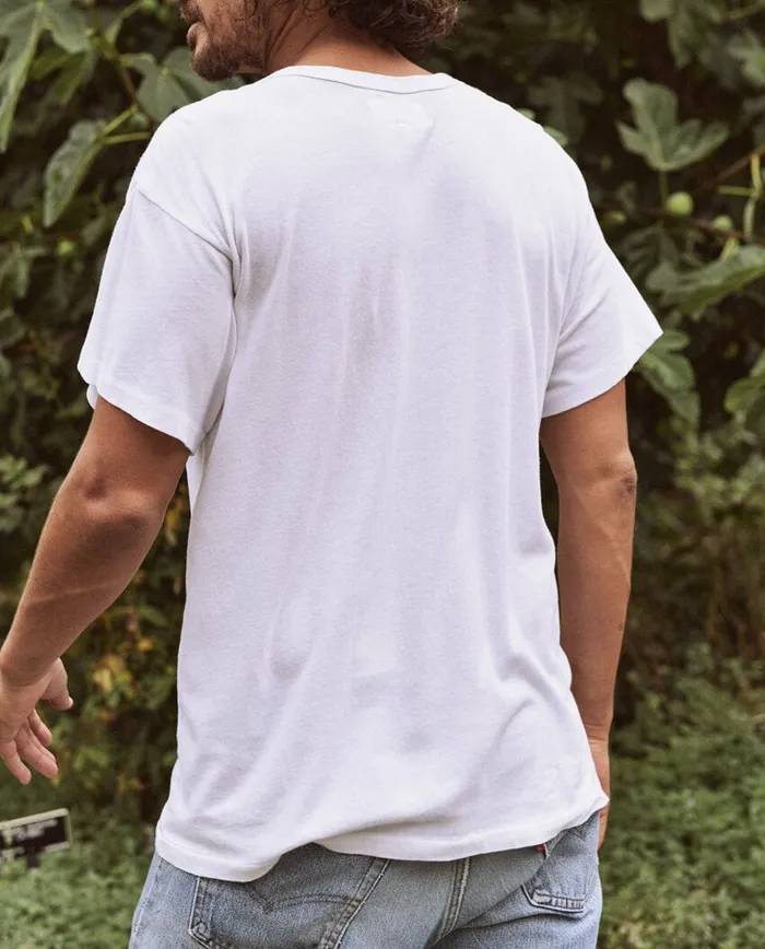 Tees and Sweats Men The Great The Men039s Boxy Crew True White