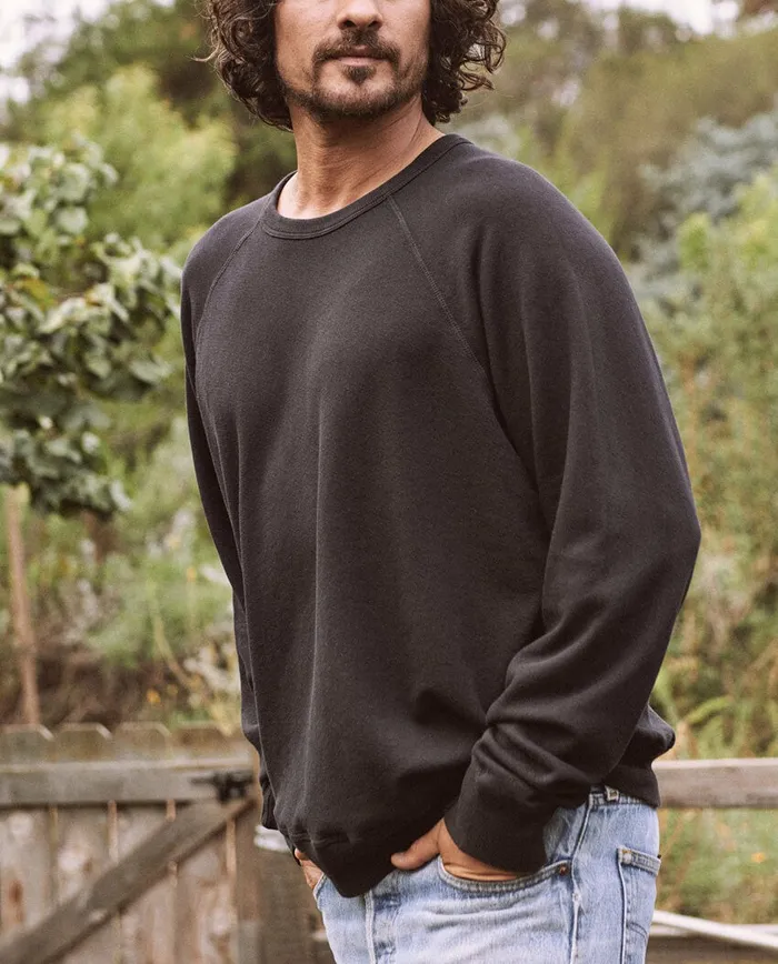 Tees and Sweats Men The Great The Men039s College Sweatshirt Almost Black