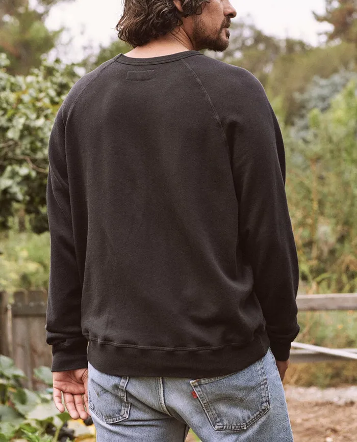 Tees and Sweats Men The Great The Men039s College Sweatshirt Almost Black