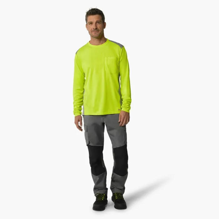 TempiQ 365 Long Sleeve Pocket TShirt Neon Yellow Neon Yellow ew Men Dickies Long Sleeve Work Shirts TempiQ 365 Long Sleeve Pocket TShirt Neon Yellow Neon Yellow ew Men Dickies Long Sleeve Work Shirts