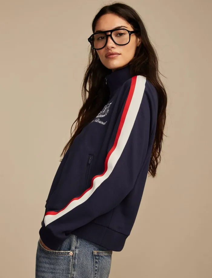 Terry Track Jacket Naval Academy Women Lucky Brand Activewear