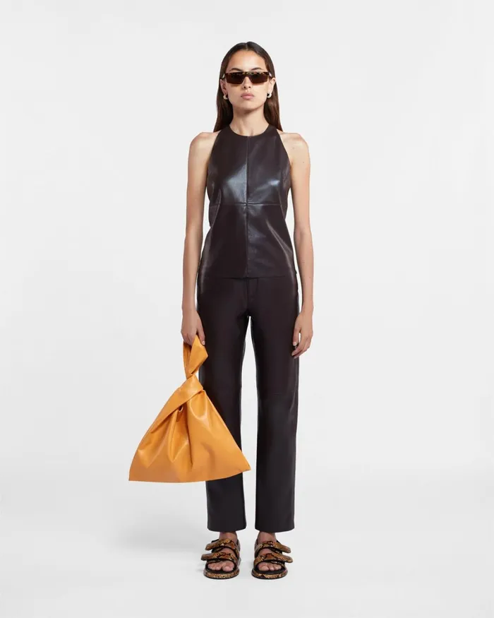 Teza Coffee Ground Women Nanushka Tops Teza Coffee Ground Women Nanushka Tops