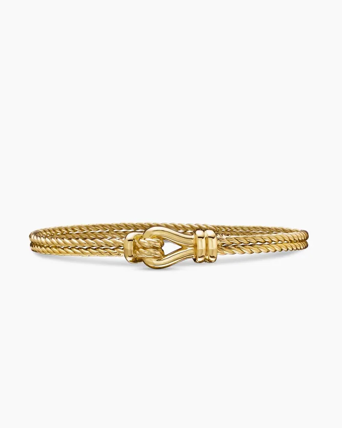 Thoroughbred Loop Bracelet In 18K Yellow Gold 45mm Women David Yurman Bangle