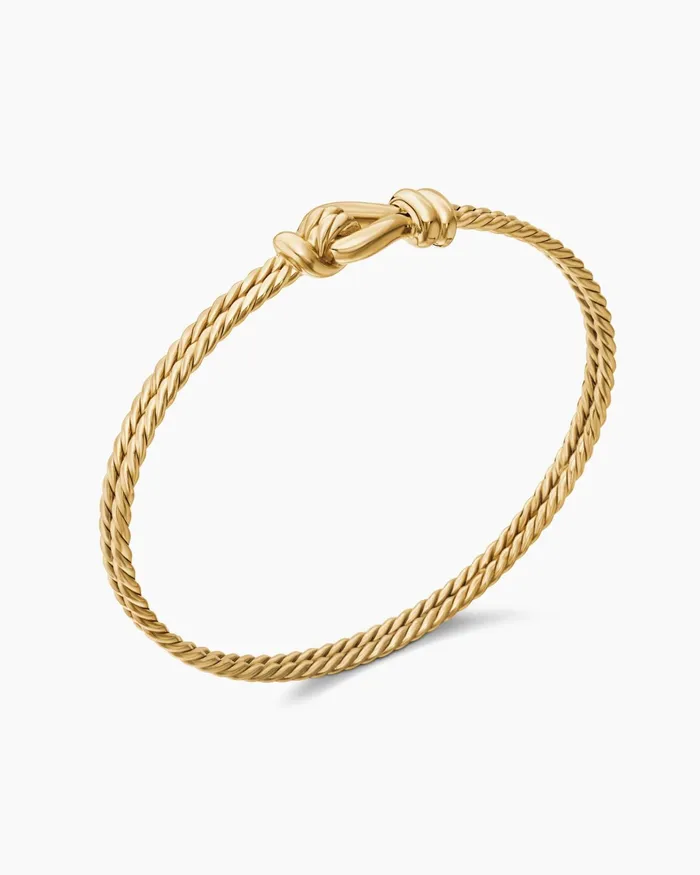 Thoroughbred Loop Bracelet In 18K Yellow Gold 45mm Women David Yurman Bangle Thoroughbred Loop Bracelet In 18K Yellow Gold 45mm Women David Yurman Bangle