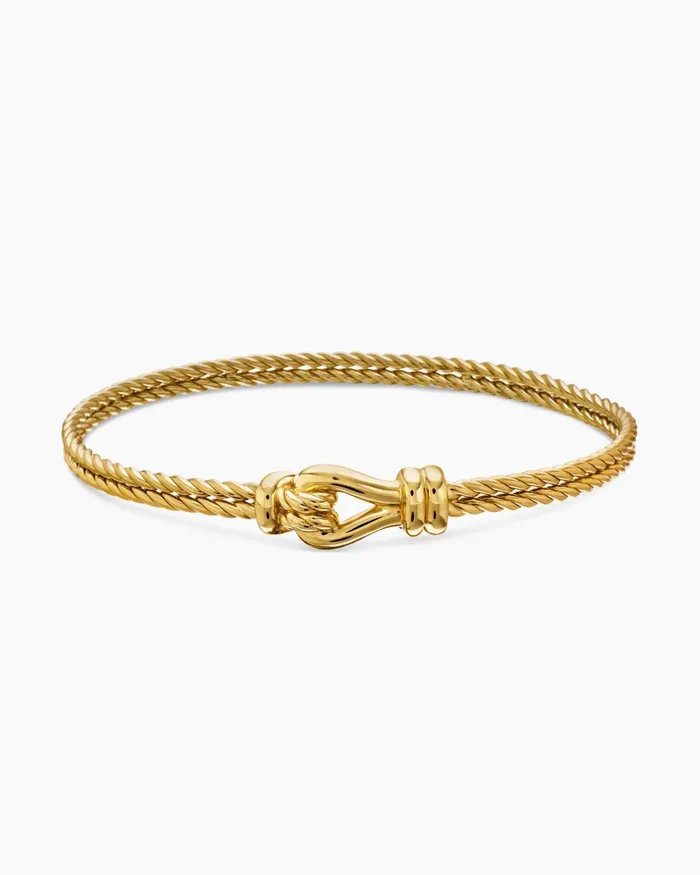 Thoroughbred Loop Bracelet In 18K Yellow Gold 45mm Women David Yurman Bangle Thoroughbred Loop Bracelet In 18K Yellow Gold 45mm Women David Yurman Bangle