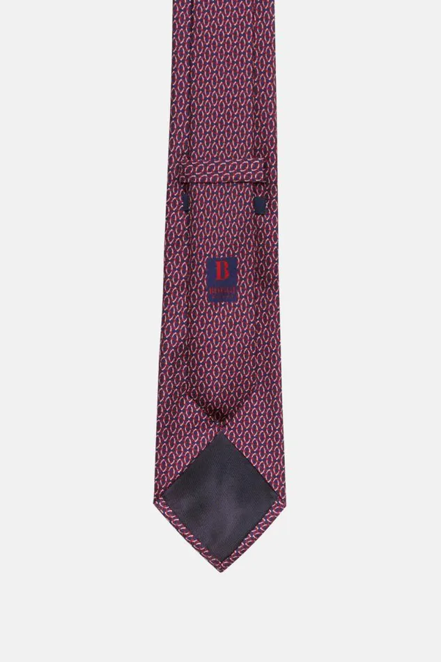 Ties Men Boggi Milano Micro Pattern Silk Tie Red Ties Men Boggi Milano Micro Pattern Silk Tie Red