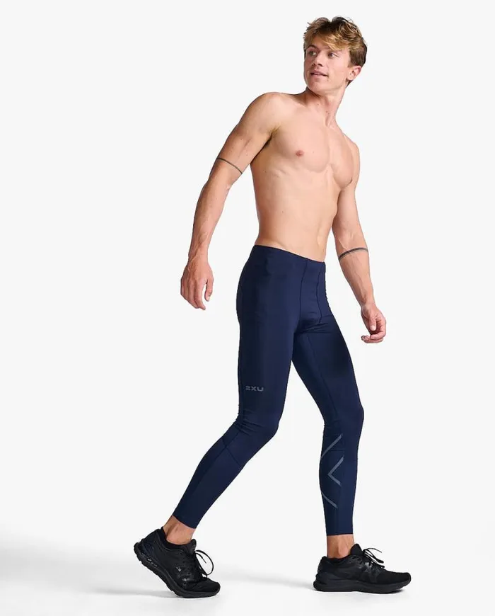 Tights Mens 2XU Aero Compression Tights Midnightmidnight Reflective
