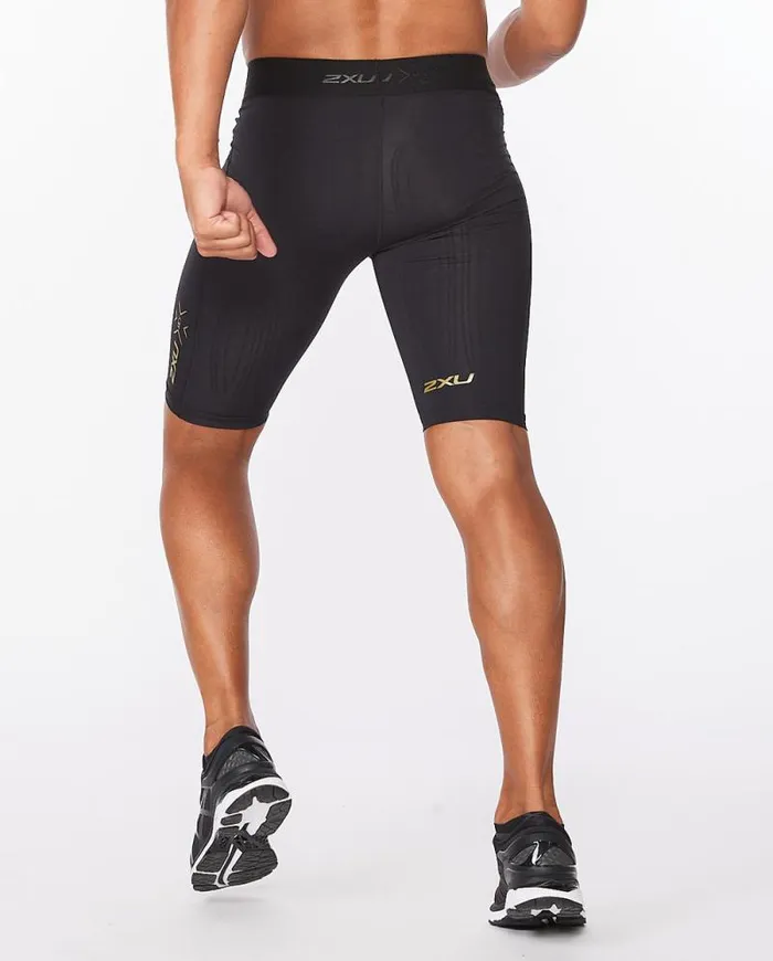 Tights Mens 2XU Force Compression Shorts Blackgold