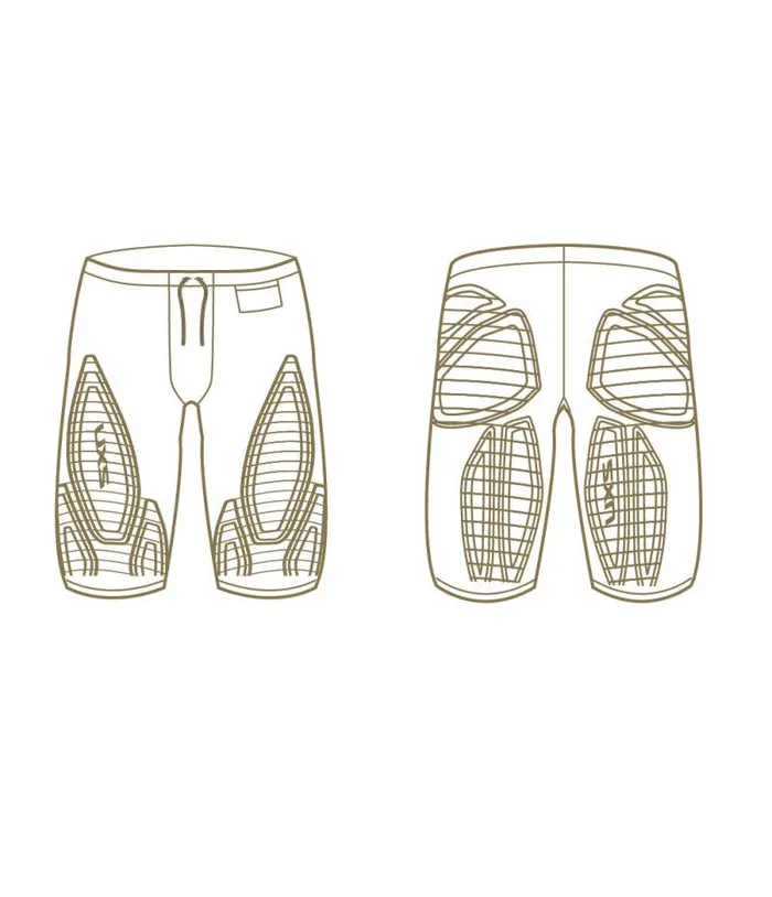 Tights Mens 2XU Force Compression Shorts Blackgold