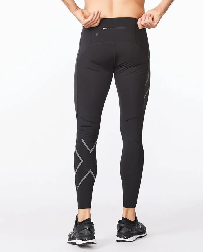 Tights Mens 2XU Ignition Shield Compression Tights Blackblack Reflective