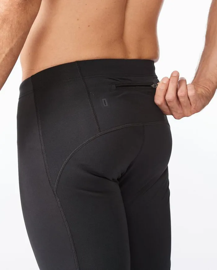 Tights Mens 2XU Ignition Shield Compression Tights Blackblack Reflective