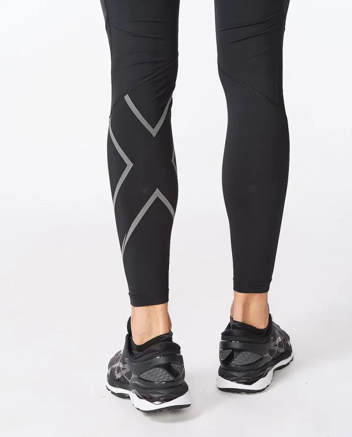 Tights Mens 2XU Ignition Shield Compression Tights Blackblack Reflective