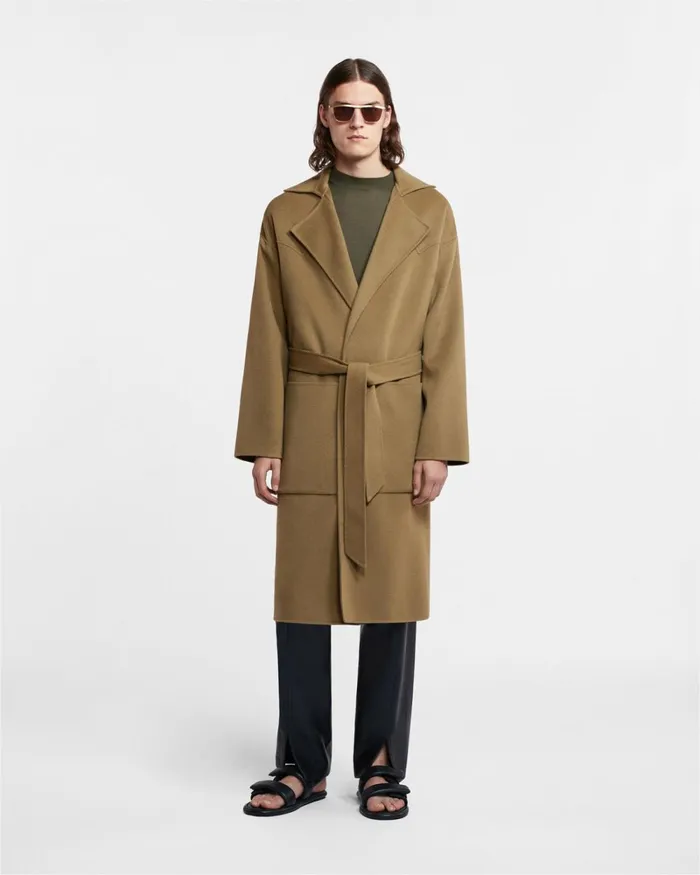 Timo Khaki Double Wool Men Nanushka Outerwear and Jackets
