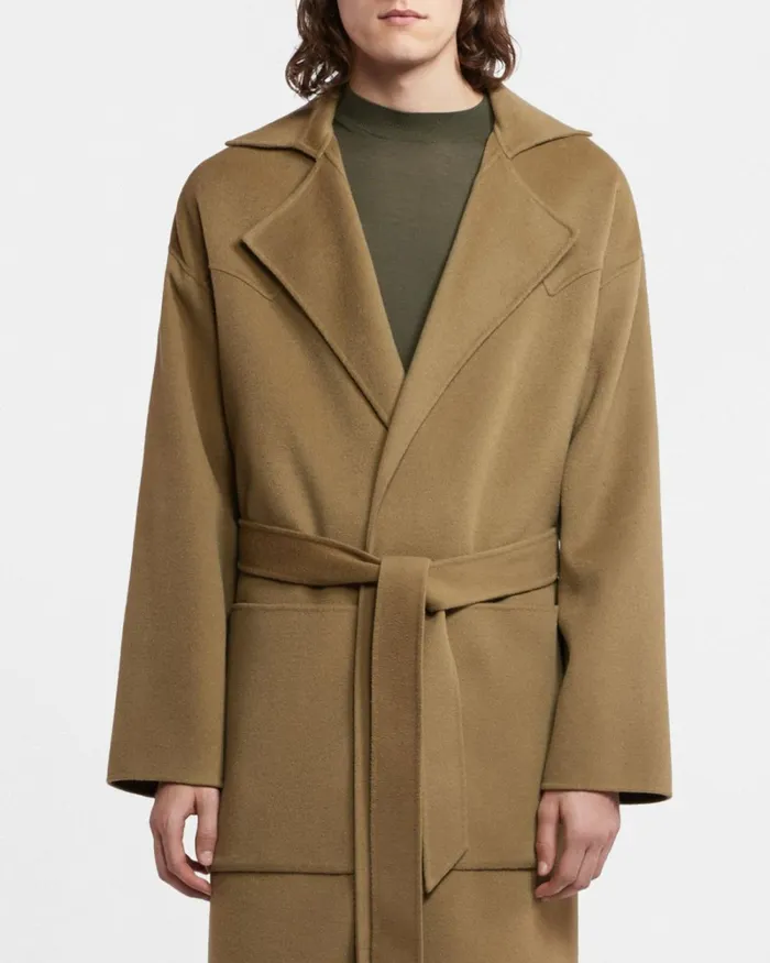 Timo Khaki Double Wool Men Nanushka Outerwear and Jackets Timo Khaki Double Wool Men Nanushka Outerwear and Jackets