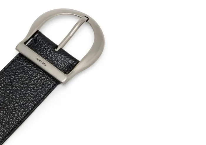 TOM FORD Belts Men GRAIN LEATHER WESTERN JEANS BELT Black TOM FORD Belts Men GRAIN LEATHER WESTERN JEANS BELT Black