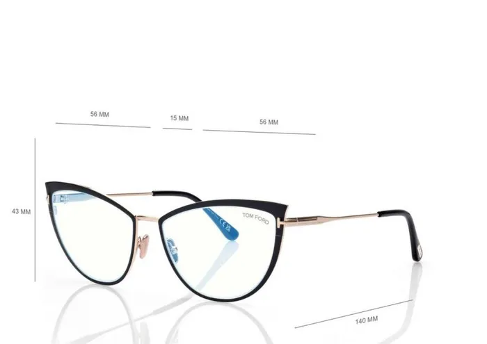 TOM FORD Blue Block Collection Women BLUE BLOCK CAT EYE OPTICALS