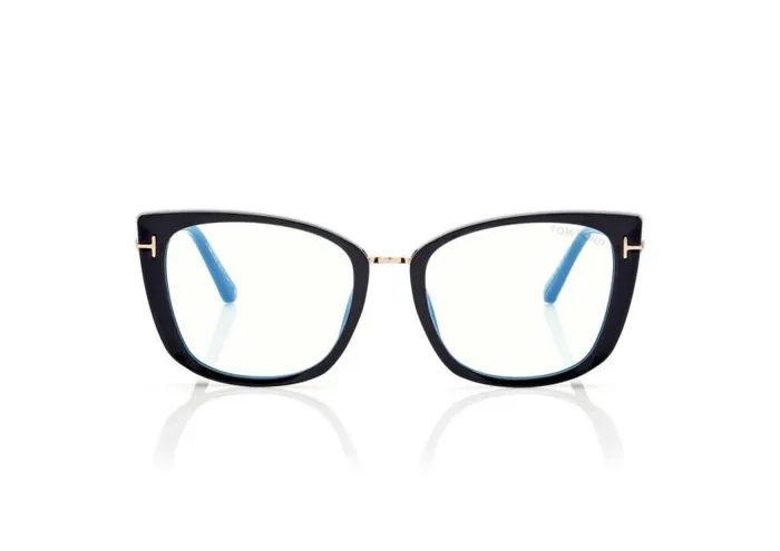 TOM FORD Blue Block Collection Women BLUE BLOCK CAT EYE OPTICALS Black
