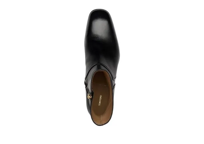 TOM FORD Boots Men LEATHER ALEC ZIP BOOT Black