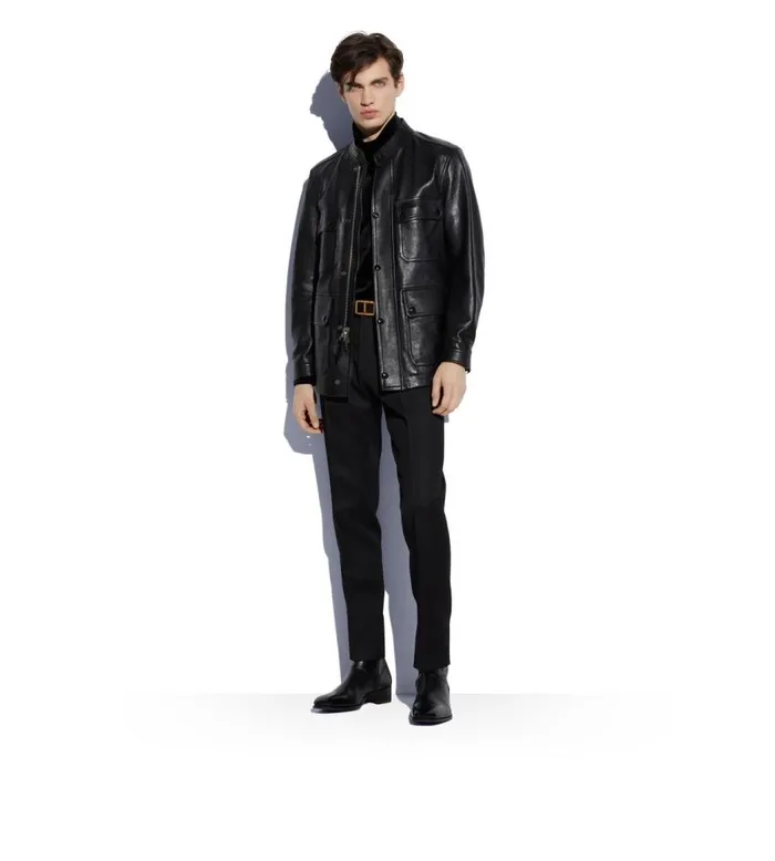 TOM FORD Boots Men LEATHER ALEC ZIP BOOT Black