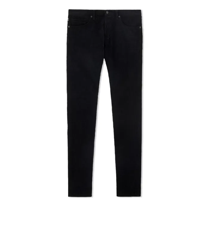 TOM FORD Denim Men 12 WAVES CORD SLIM FIT DENIM Black