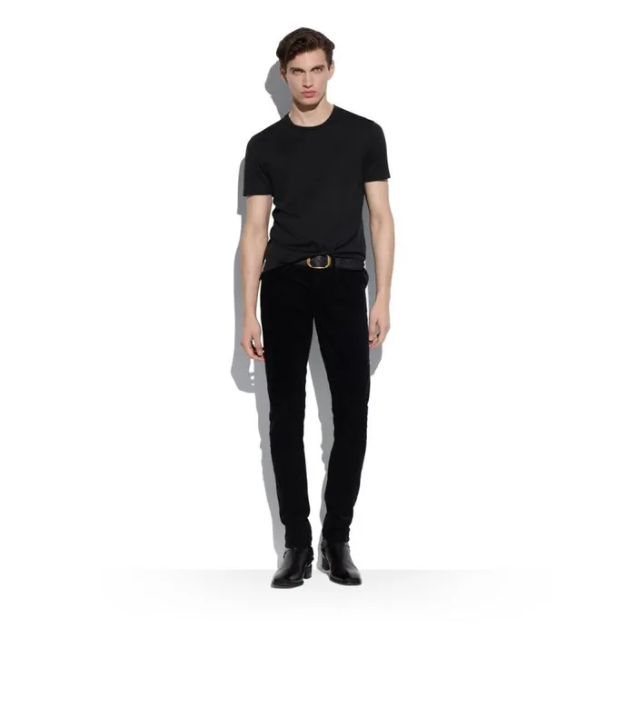 TOM FORD Denim Men 12 WAVES CORD SLIM FIT DENIM Black TOM FORD Denim Men 12 WAVES CORD SLIM FIT DENIM Black