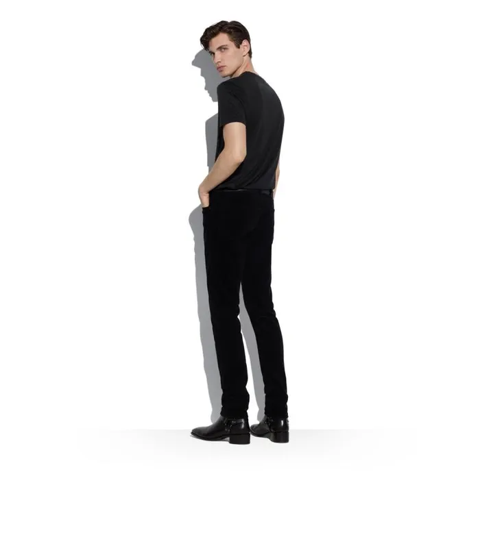 TOM FORD Denim Men 12 WAVES CORD SLIM FIT DENIM Black TOM FORD Denim Men 12 WAVES CORD SLIM FIT DENIM Black
