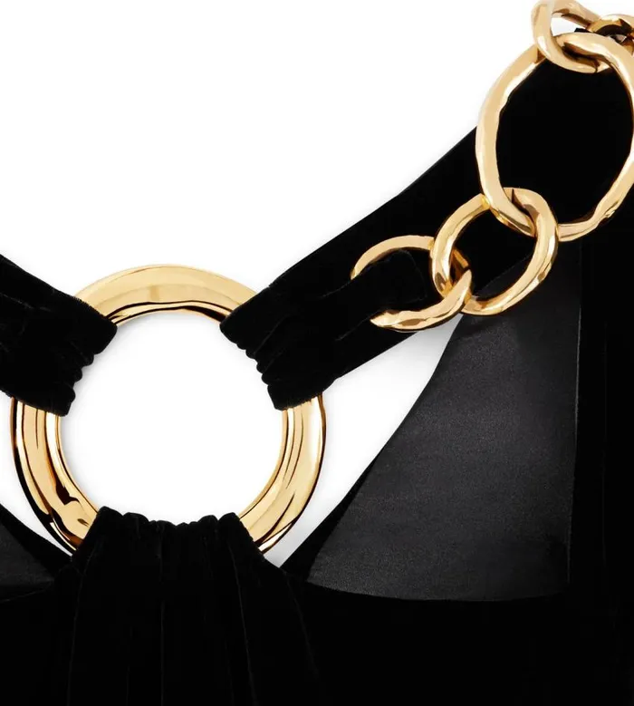 TOM FORD Dresses Women VELVET OPEN BACK GOWN WITH CHAIN Black TOM FORD Dresses Women VELVET OPEN BACK GOWN WITH CHAIN Black