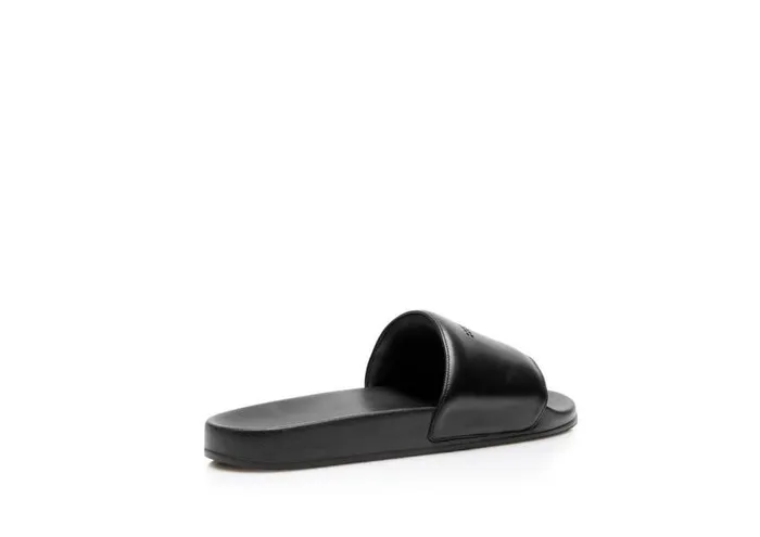 TOM FORD Espadrilles and Sandals Men SMOOTH LEATHER HARRISON SLIDE Black TOM FORD Espadrilles and Sandals Men SMOOTH LEATHER HARRISON SLIDE Black