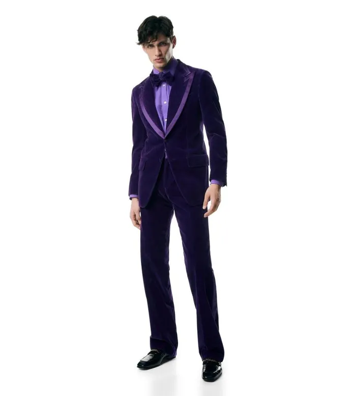 TOM FORD Jackets Men COMPACT LIGHT VELVET ATTICUS COCKTAIL JACKET Iris TOM FORD Jackets Men COMPACT LIGHT VELVET ATTICUS COCKTAIL JACKET Iris