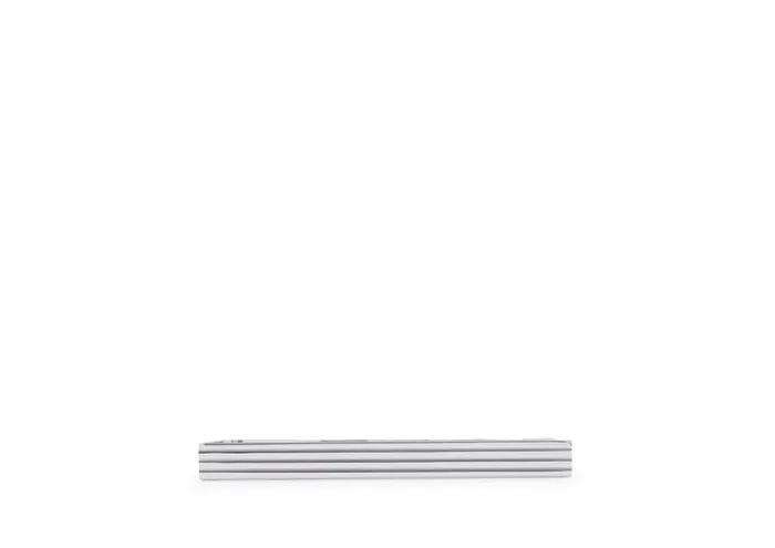 TOM FORD Jewelry Men STRIPED WHITE GOLD TIE BAR White Gold