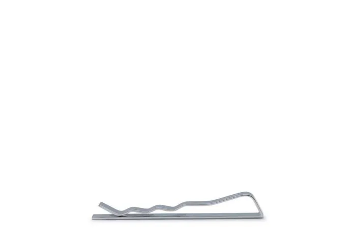 TOM FORD Jewelry Men STRIPED WHITE GOLD TIE BAR White Gold