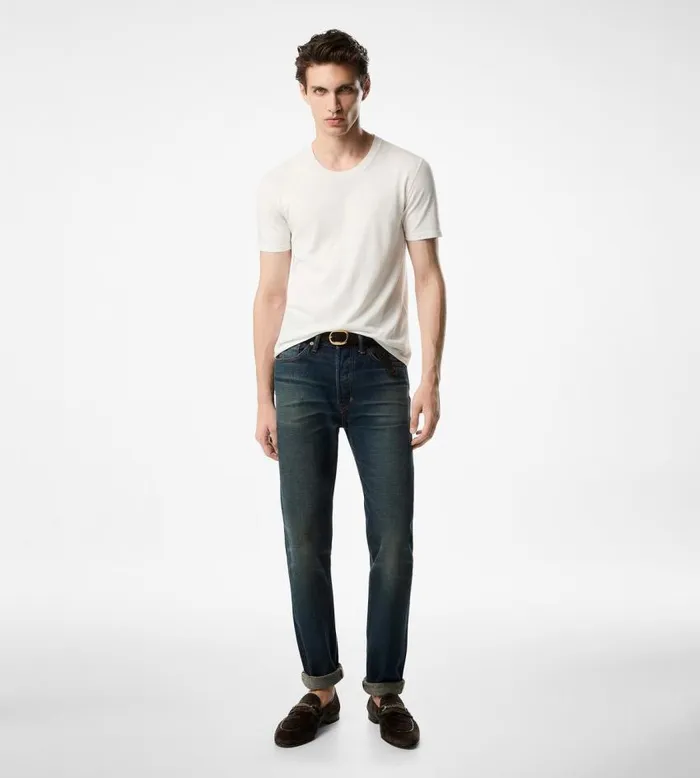 TOM FORD Knitwear Men PURE COTTON CREW TSHIRT TOM FORD Knitwear Men PURE COTTON CREW TSHIRT