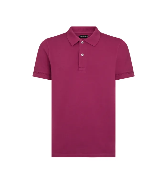 TOM FORD Knitwear Men TENNIS PIQUET POLO Magenta